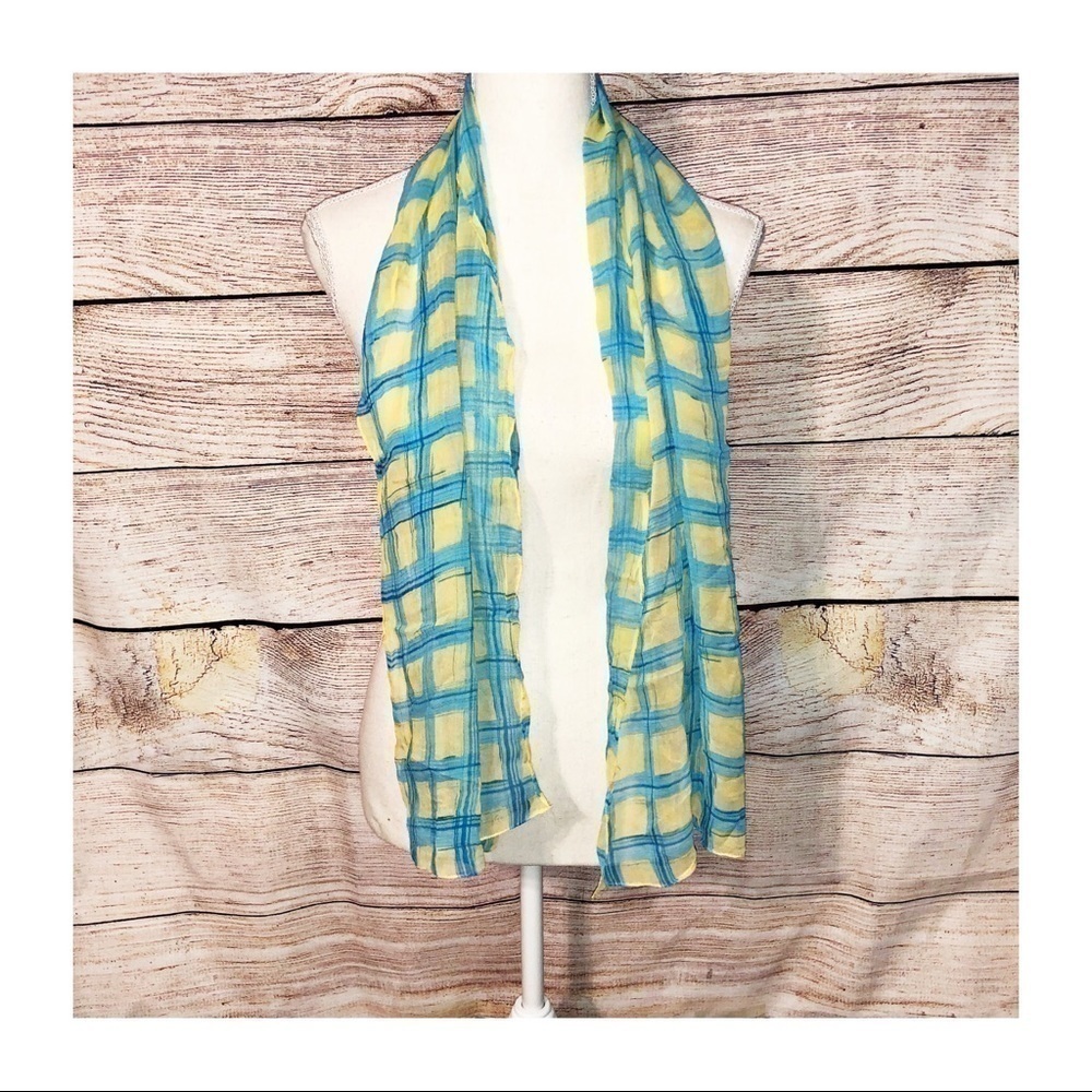 Ann Taylor Tartan Plaid Design Scarf